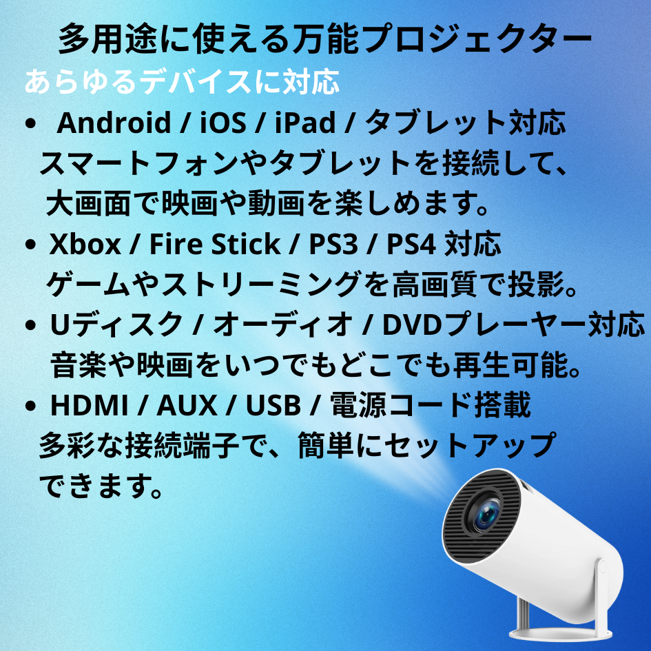 PocketCinema™ ポータブルプロジェクター